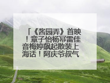 《酱园弄》首映！章子怡杨幂雷佳音梅婷飙起散装上海话！阿庆爷叔气氛组！独独没见他……