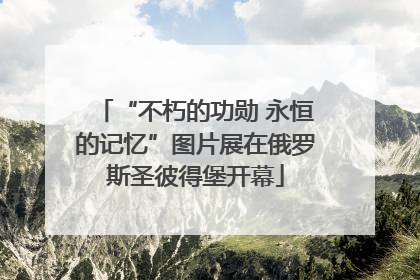 “不朽的功勋 永恒的记忆”图片展在俄罗斯圣彼得堡开幕