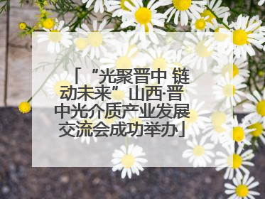 “光聚晋中 链动未来”山西·晋中光介质产业发展交流会成功举办