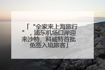“全家来上海旅行”，浦东机场口岸迎来沙特、科威特首批免签入境旅客