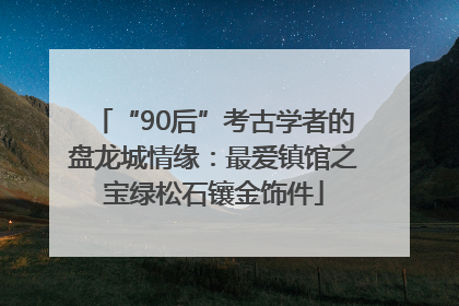 “90后”考古学者的盘龙城情缘：最爱镇馆之宝绿松石镶金饰件