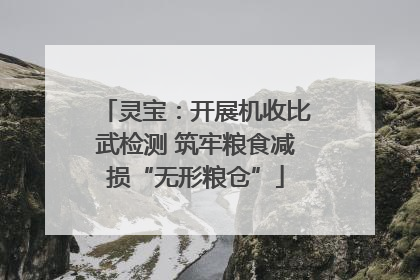 灵宝：开展机收比武检测 筑牢粮食减损“无形粮仓”