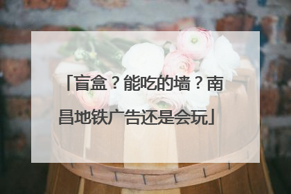 盲盒？能吃的墙？南昌地铁广告还是会玩