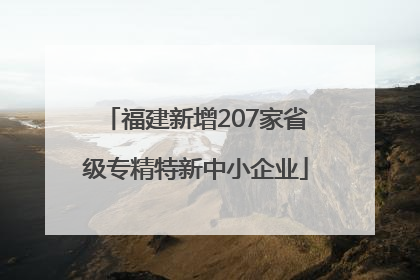 福建新增207家省级专精特新中小企业