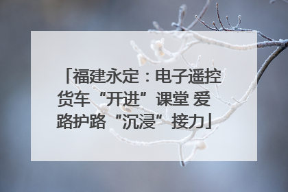 福建永定：电子遥控货车“开进”课堂 爱路护路“沉浸”接力