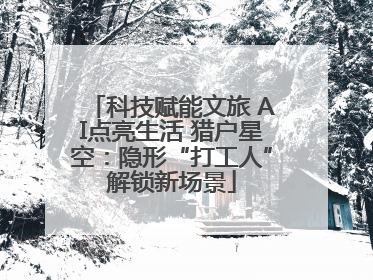科技赋能文旅 AI点亮生活 猎户星空：隐形“打工人”解锁新场景