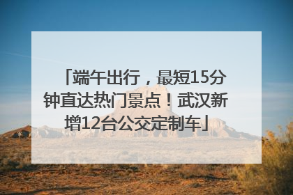 端午出行，最短15分钟直达热门景点！武汉新增12台公交定制车