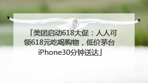 美团启动618大促：人人可领618元吃喝购物，低价茅台iPhone30分钟送达