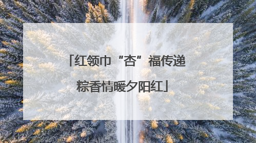 红领巾“杏”福传递 粽香情暖夕阳红