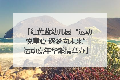 红黄蓝幼儿园“运动悦童心 逐梦向未来”运动嘉年华燃情举办