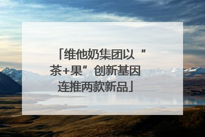 维他奶集团以“茶+果”创新基因连推两款新品