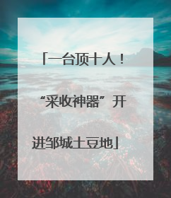 一台顶十人！“采收神器”开进邹城土豆地