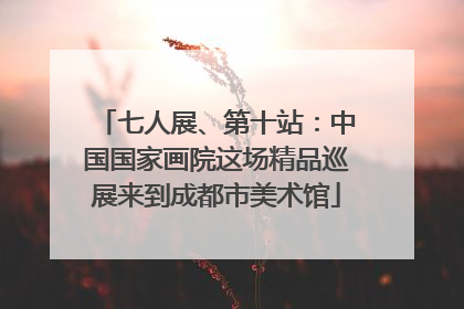 七人展、第十站：中国国家画院这场精品巡展来到成都市美术馆