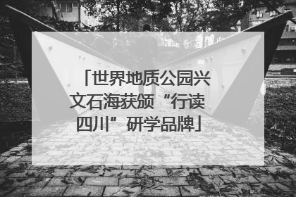 世界地质公园兴文石海获颁“行读四川”研学品牌