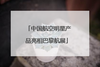 中国航空明星产品亮相巴黎航展