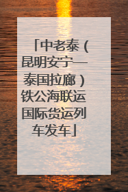 中老泰（昆明安宁—泰国拉廊）铁公海联运国际货运列车发车