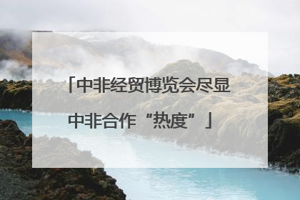 中非经贸博览会尽显中非合作“热度”