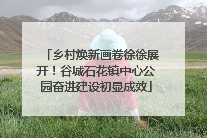 乡村焕新画卷徐徐展开！谷城石花镇中心公园奋进建设初显成效