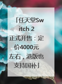 任天堂Switch 2正式开售：定价4000元左右，港版也支持国补