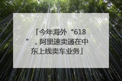 今年海外“618”，阿里速卖通在中东上线卖车业务