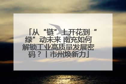 从“链”上开花到“绿”动未来 南充如何解锁工业高质量发展密码？丨市州焕新力
