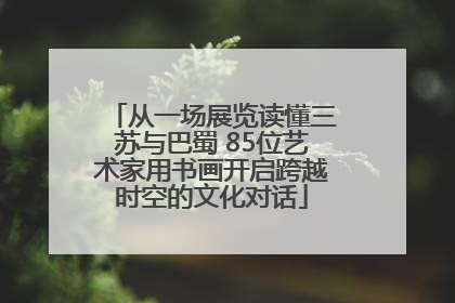 从一场展览读懂三苏与巴蜀 85位艺术家用书画开启跨越时空的文化对话