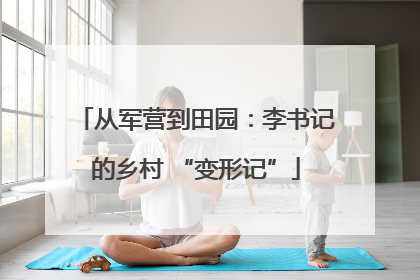 从军营到田园：李书记的乡村 “变形记”