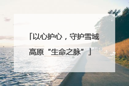 以心护心，守护雪域高原“生命之脉”