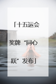十五运会奖牌“同心跃”发布