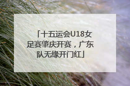 十五运会U18女足赛肇庆开赛，广东队无缘开门红