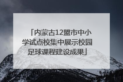 内蒙古12盟市中小学试点校集中展示校园足球课程建设成果