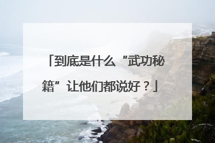 到底是什么“武功秘籍”让他们都说好？