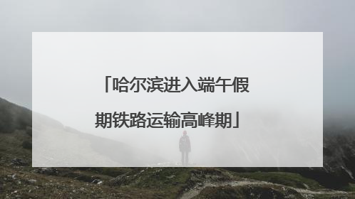 哈尔滨进入端午假期铁路运输高峰期