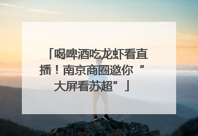 喝啤酒吃龙虾看直播！南京商圈邀你“大屏看苏超”