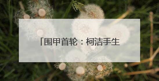 围甲首轮：柯洁手生告负 深圳龙华爆冷