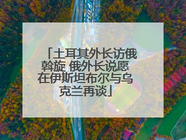 土耳其外长访俄斡旋 俄外长说愿在伊斯坦布尔与乌克兰再谈