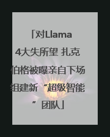 对Llama 4大失所望 扎克伯格被曝亲自下场组建新“超级智能”团队