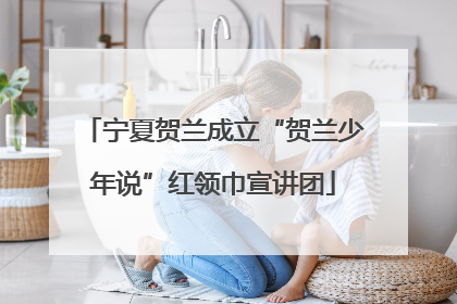 宁夏贺兰成立“贺兰少年说”红领巾宣讲团