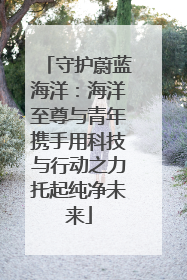 守护蔚蓝海洋：海洋至尊与青年携手用科技与行动之力托起纯净未来