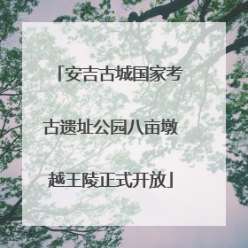 安吉古城国家考古遗址公园八亩墩越王陵正式开放