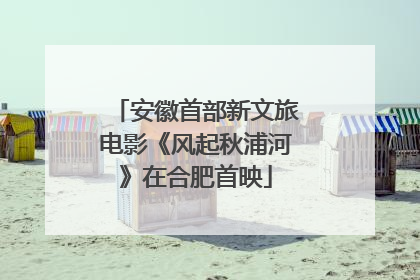 安徽首部新文旅电影《风起秋浦河》在合肥首映