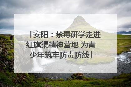安阳：禁毒研学走进红旗渠精神营地 为青少年筑牢防毒防线