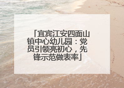 宜宾江安四面山镇中心幼儿园：党员引领亮初心，先锋示范做表率
