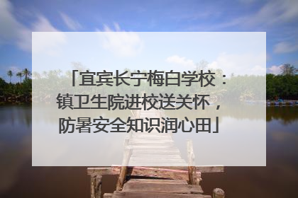 宜宾长宁梅白学校：镇卫生院进校送关怀，防暑安全知识润心田