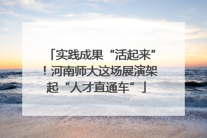 实践成果“活起来”！河南师大这场展演架起“人才直通车”