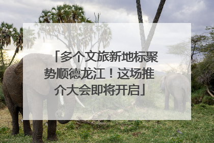 多个文旅新地标聚势顺德龙江！这场推介大会即将开启