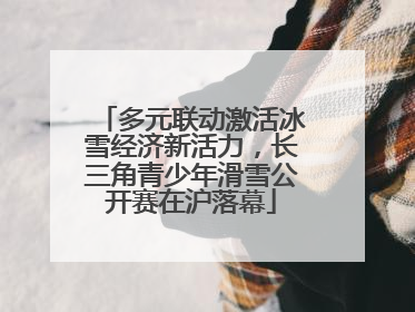多元联动激活冰雪经济新活力，长三角青少年滑雪公开赛在沪落幕
