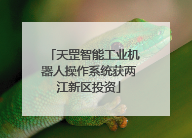 天罡智能工业机器人操作系统获两江新区投资