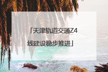 天津轨道交通Z4线建设稳步推进
