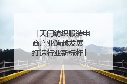天门纺织服装电商产业跨越发展 打造行业新标杆